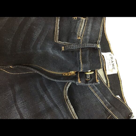 Frame Denim Le High Straight Jeans New Without Tag Size 24 - Picture 7 of 8